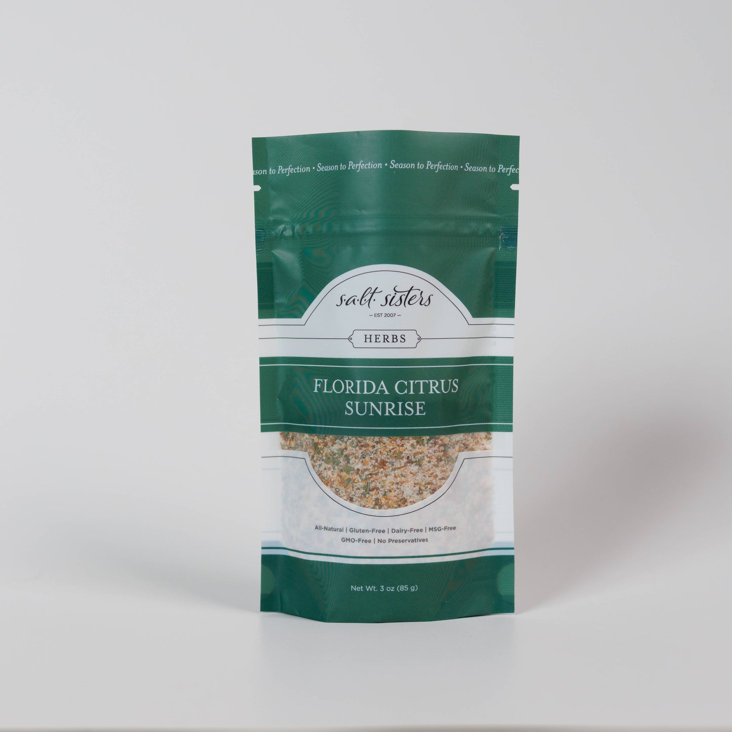 s.a.l.t. sisters (salt sisters) - Herb, Spice & Salt Blend - Florida Citrus Sunrise - 3 oz Bag