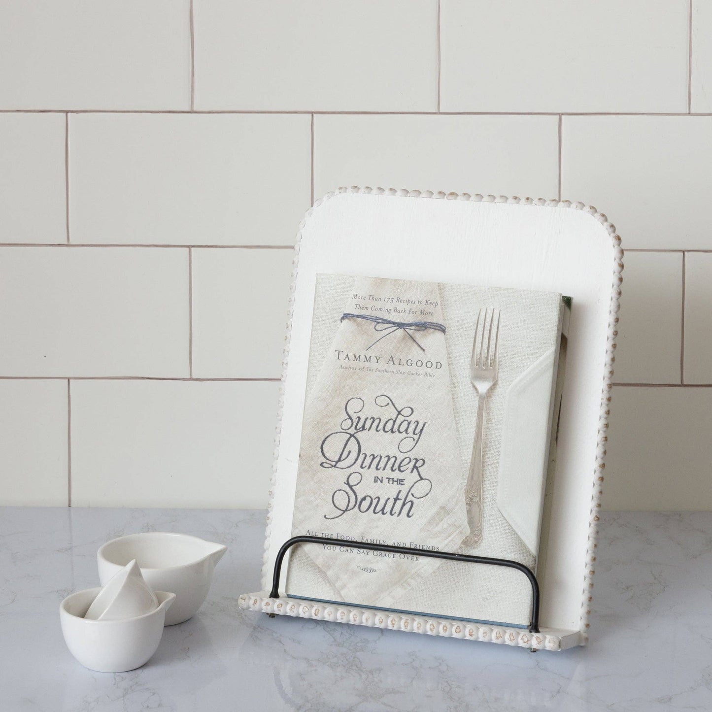 Cookbook Stand - Distressed Beaded (PC)