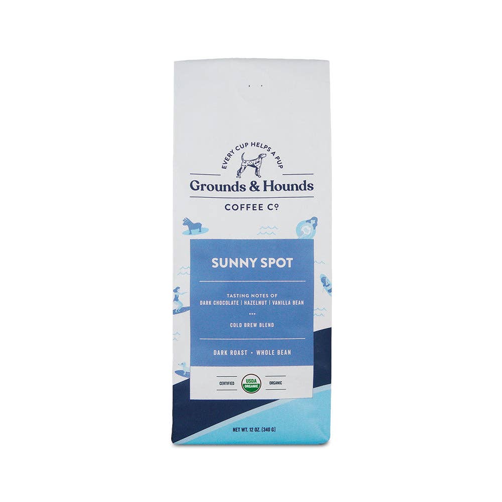 Grounds & Hounds Coffee Co. - Sunny Spot Cold Brew Blend Coffee: Ground 12 oz.