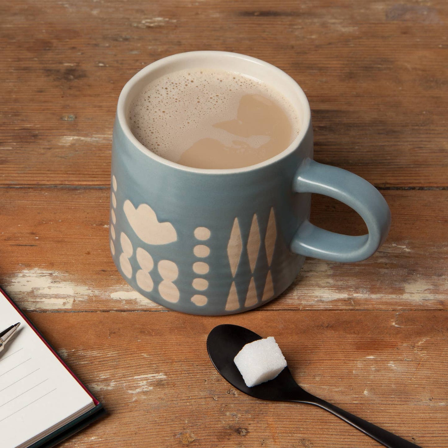 Collage Imprint Stoneware Mugs 12 oz