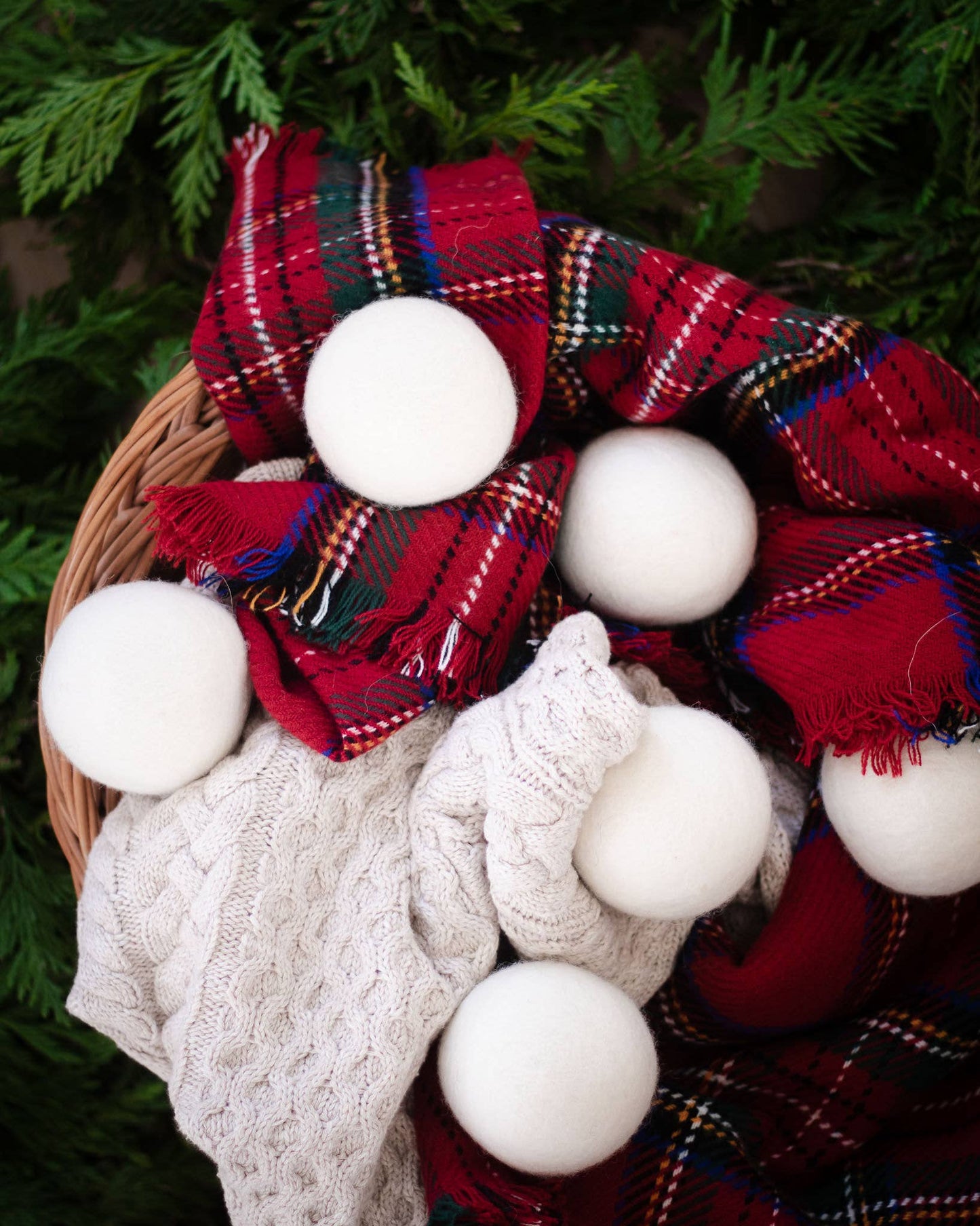 Friendsheep - White Trio Eco Wool Dryer Balls : With Bag