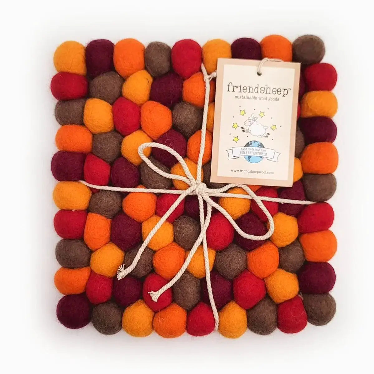 Friendsheep - Falling Leaves Eco Coasters and Trivets: Set of 4 - Eco Coasters