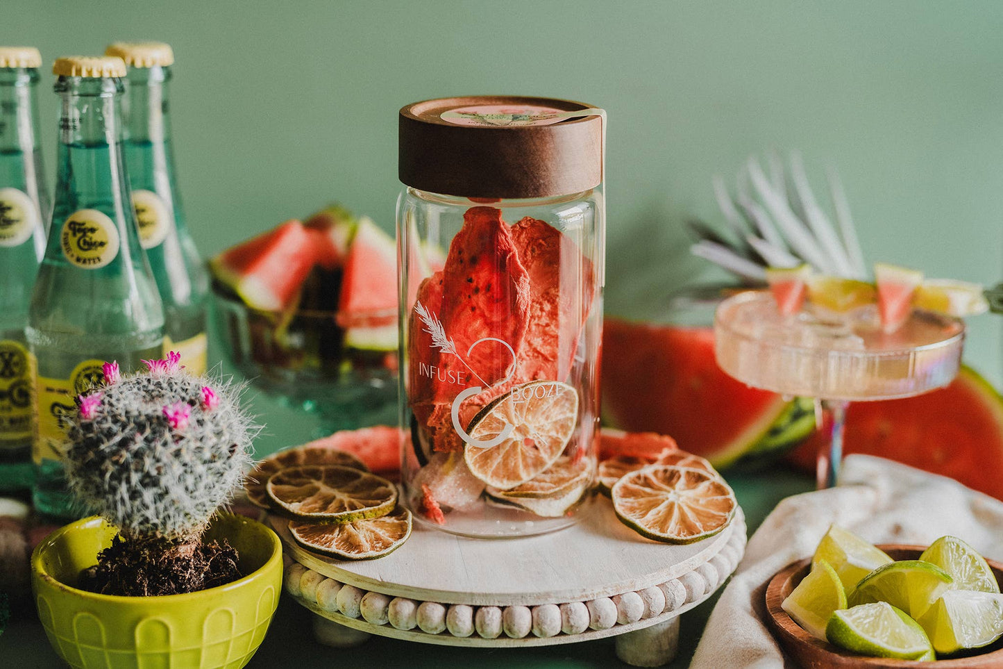 Infuse & Booze - Cactus Cooler: 16 oz. Jar (Makes 8-10 Cocktails)
