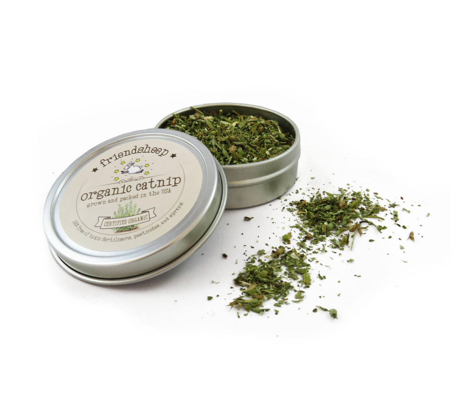 Organic Catnip Tin: Regular Tin