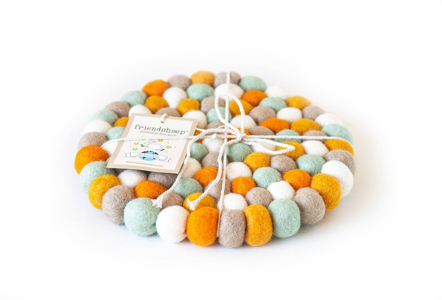 Friendsheep - Pumpkin Patch Eco Coasters and Trivets: Set of 4 - Eco Coasters