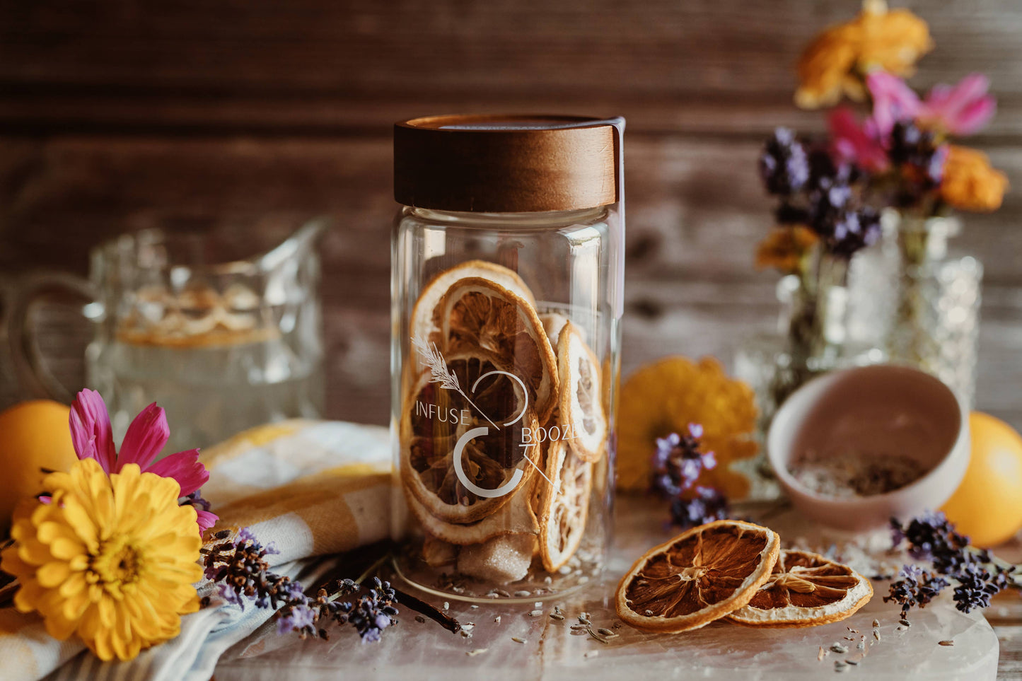 Infuse & Booze - Lavender Lemonade: 16 oz. jar (makes 8-10 cocktails)