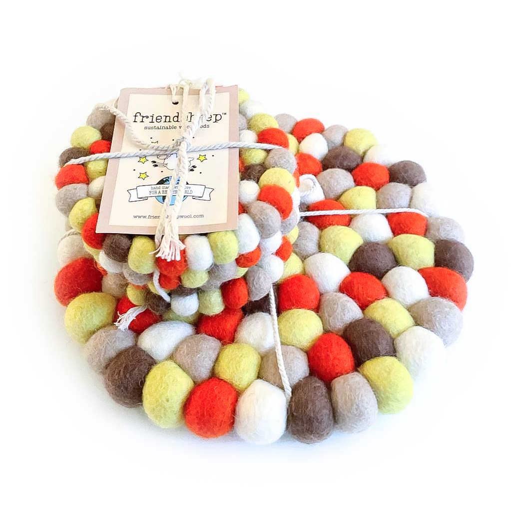 Friendsheep - Thankful Eco Coasters and Trivets: Set of 4 - Eco Coasters