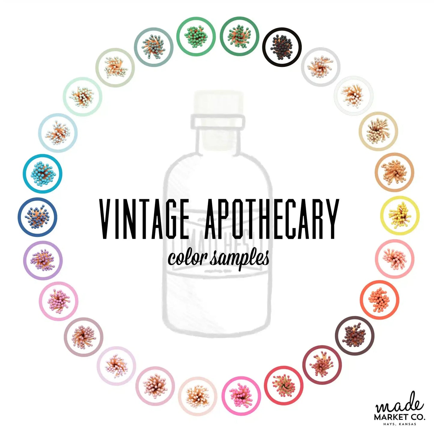 Made Market Co. - Vintage Apothecary Black Matches