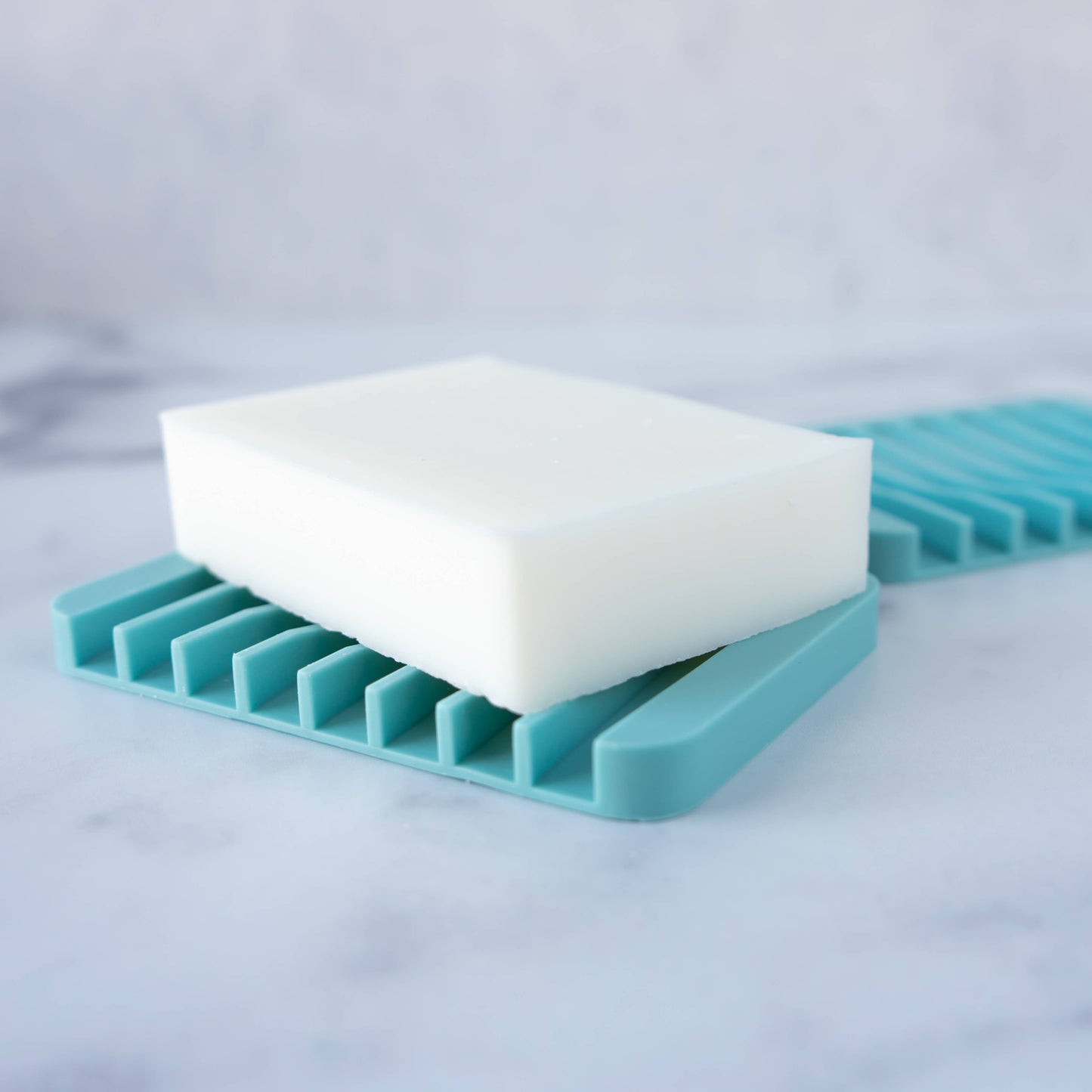 Waterfall Silicone Soap Dish - Glacial Blue