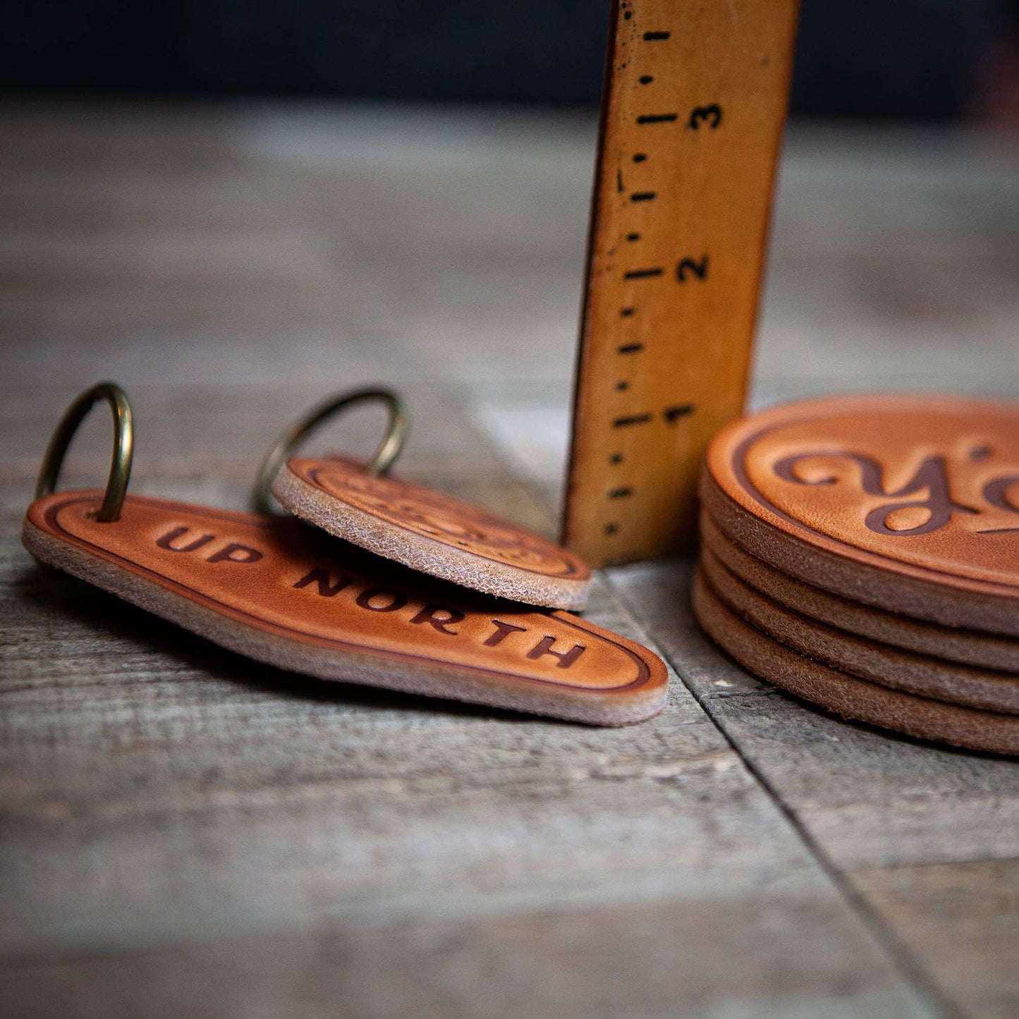 Sugarhouse Leather - Whiskey Made Me Do It Leather Coaster