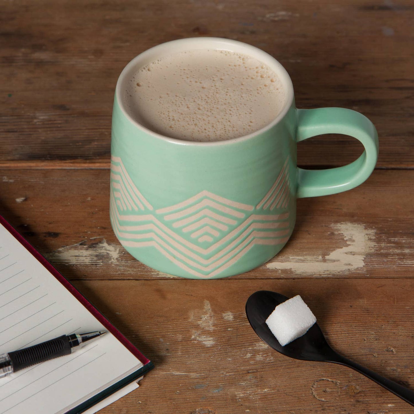 Mint Imprint Stoneware Mugs 12 oz