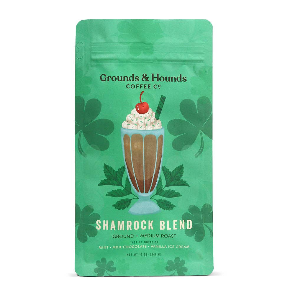 Grounds & Hounds Coffee Co. - Seasonal Flavor: Shamrock Blend: Ground