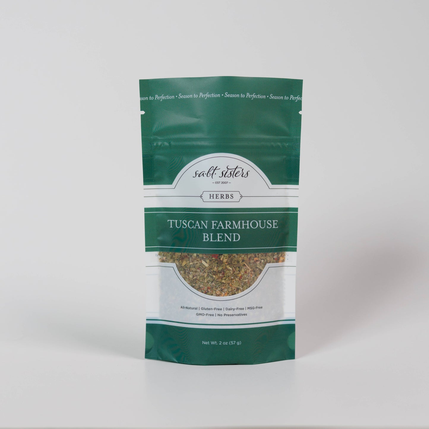 s.a.l.t. sisters (salt sisters) - Herb, Spice & Salt Blend - Tuscan Farmhouse Blend - 2 oz Bag