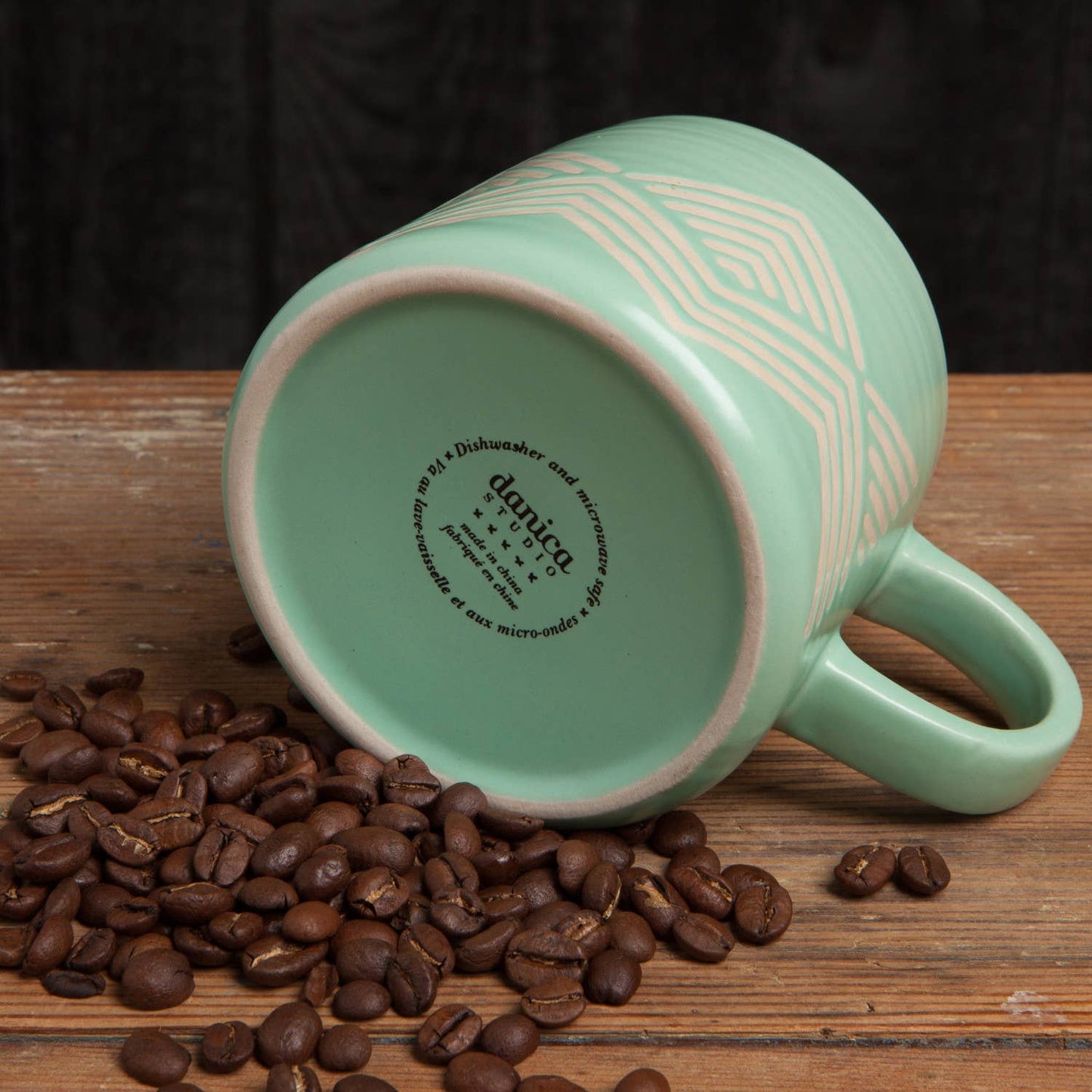 Mint Imprint Stoneware Mugs 12 oz