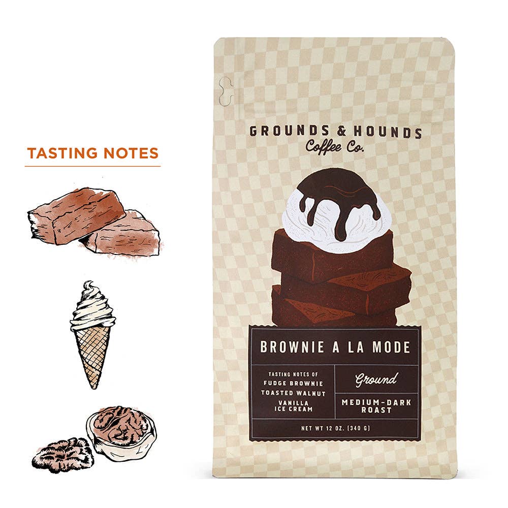 Grounds & Hounds Coffee Co. - Brownie a la Mode Coffee: Ground