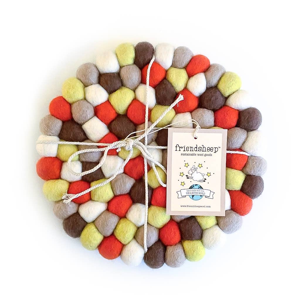 Friendsheep - Thankful Eco Coasters and Trivets: Set of 4 - Eco Coasters