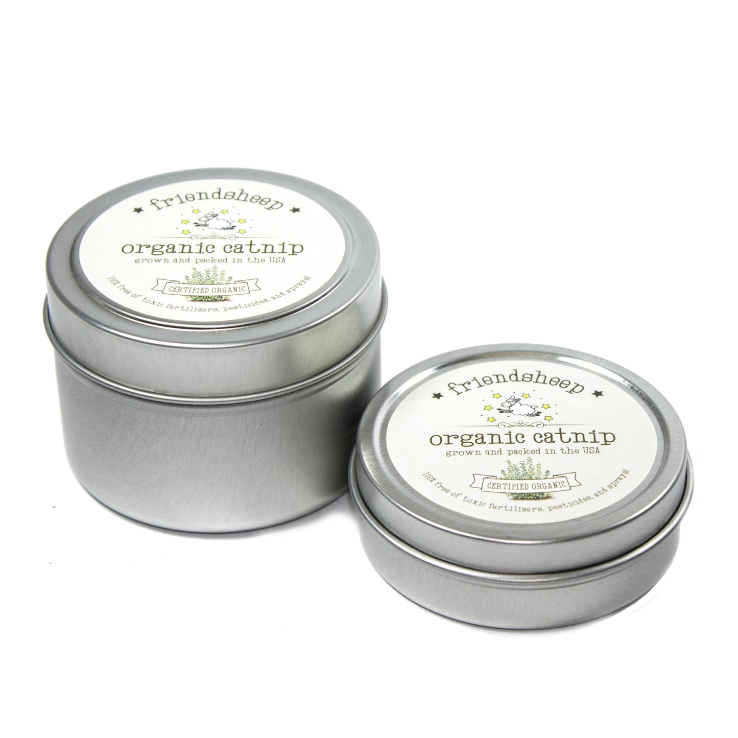 Organic Catnip Tin: Regular Tin