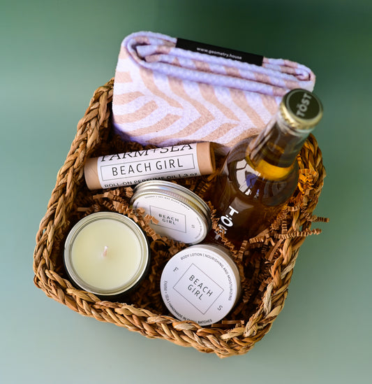 Resting Beach Face Basket