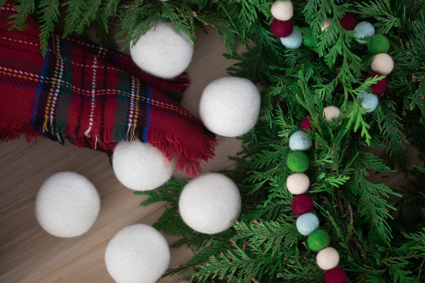 Friendsheep - White Trio Eco Wool Dryer Balls : With Bag
