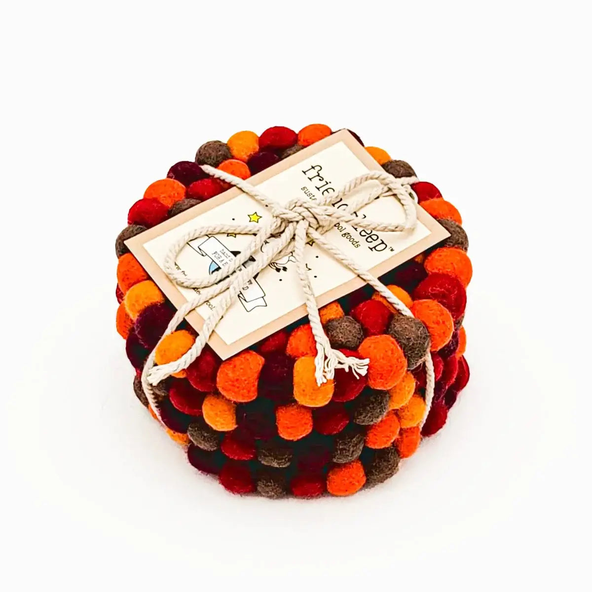 Friendsheep - Falling Leaves Eco Coasters and Trivets: Set of 4 - Eco Coasters