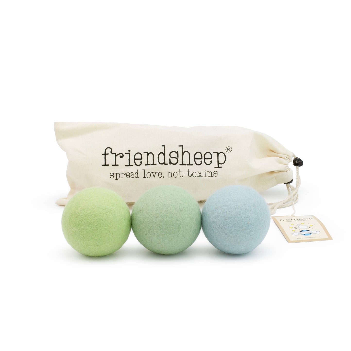 Friendsheep - Jade Ombre (Green) Trio - Set of 3: With Bag