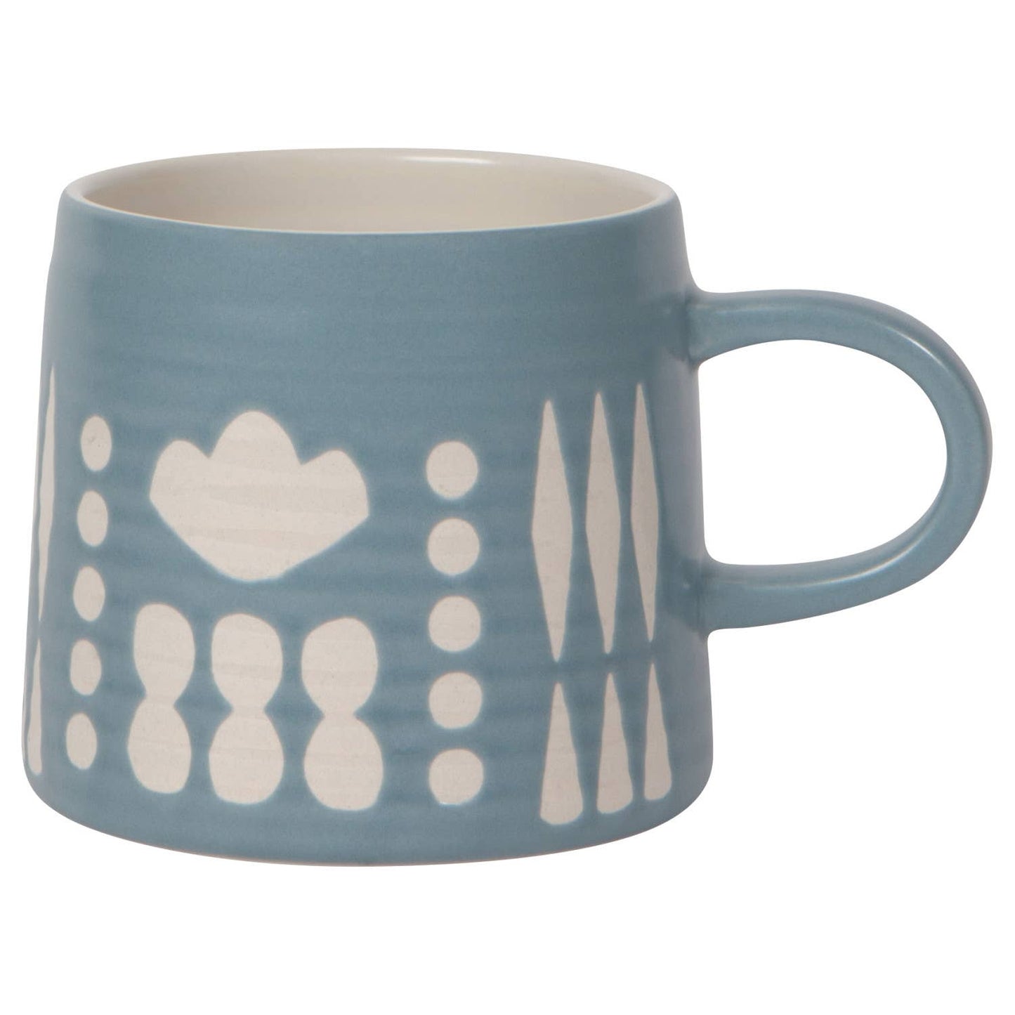 Collage Imprint Stoneware Mugs 12 oz