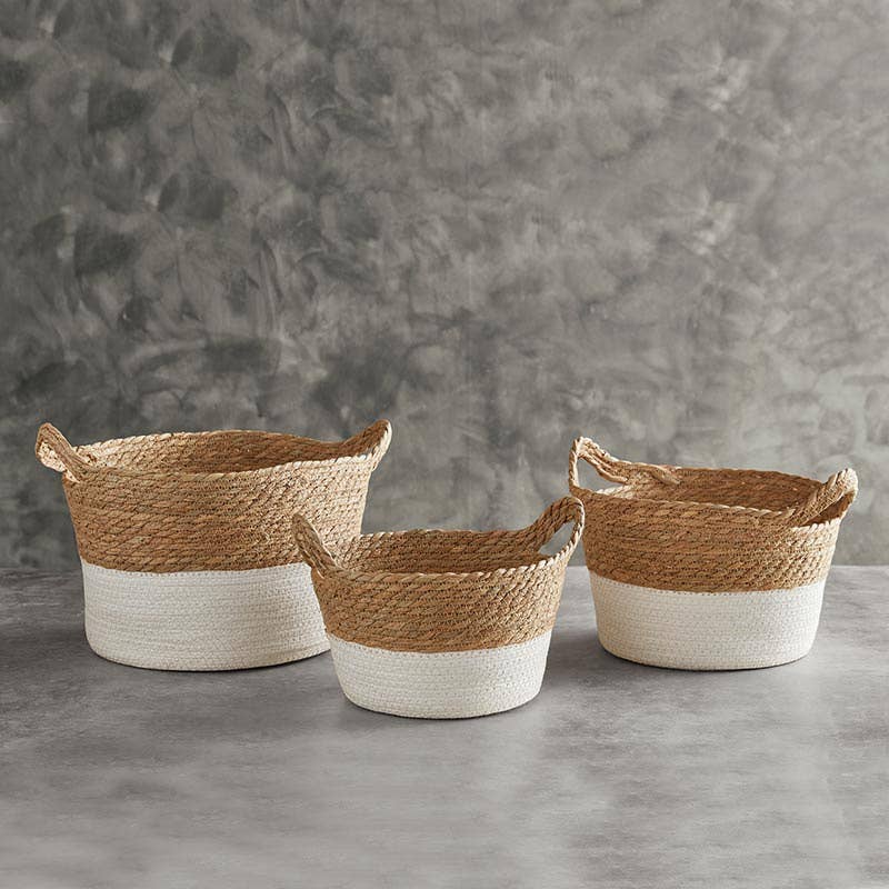 SMALL Short Cream Basket