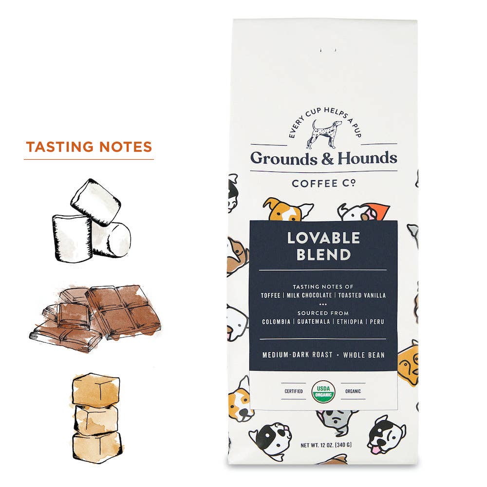 Grounds & Hounds Coffee Co. - Lovable Blend Coffee: Ground