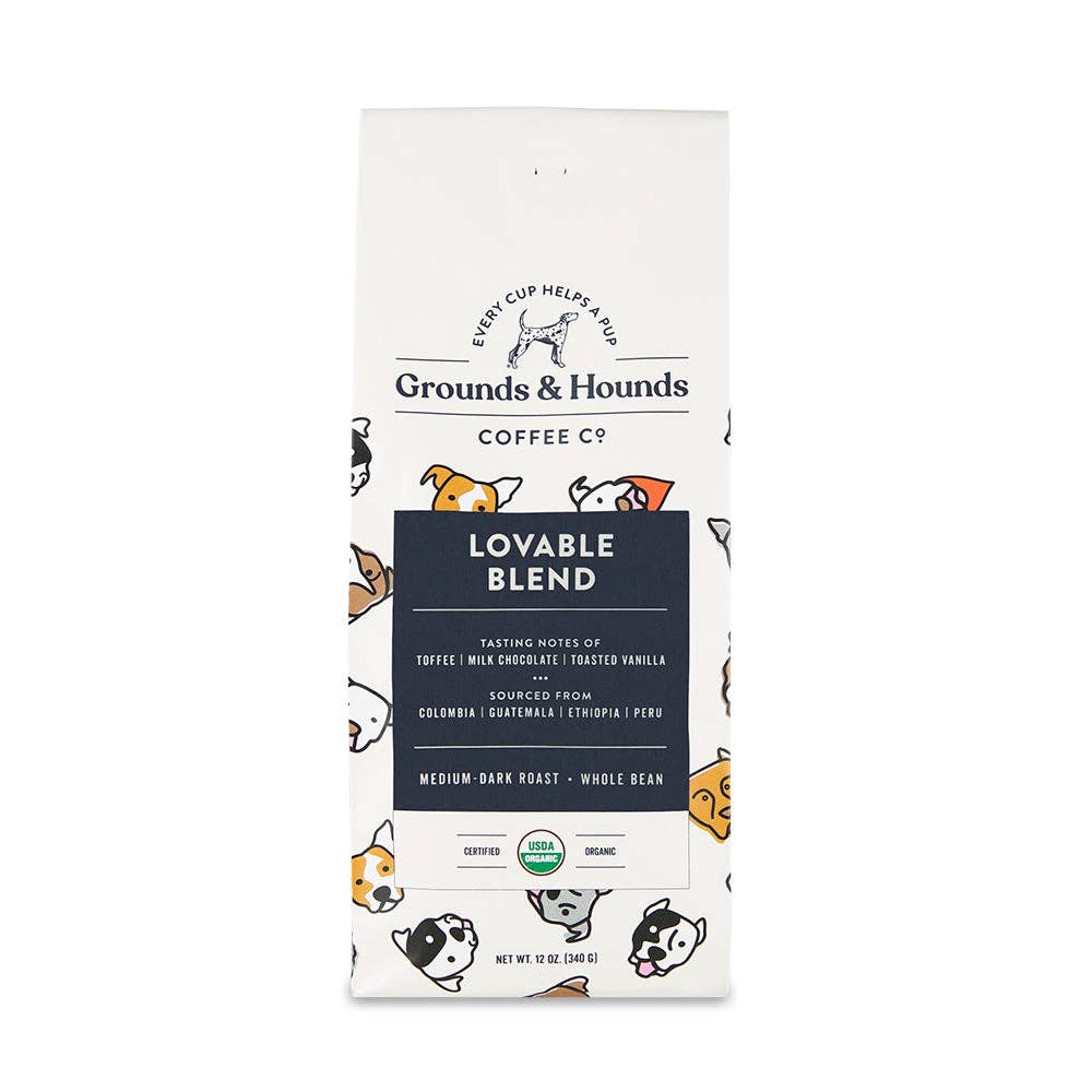 Grounds & Hounds Coffee Co. - Lovable Blend Coffee: Ground