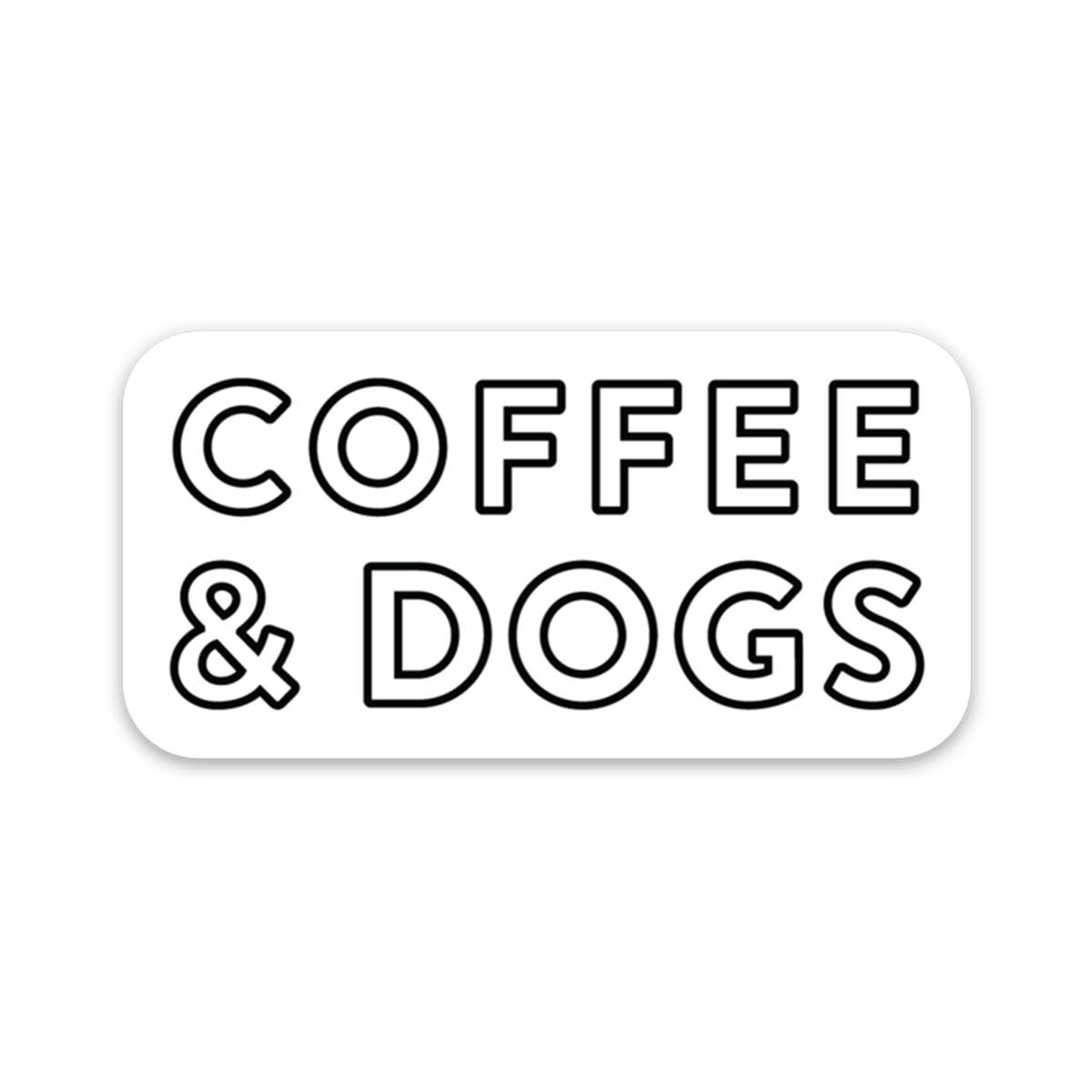 Coffee & Dogs Sticker