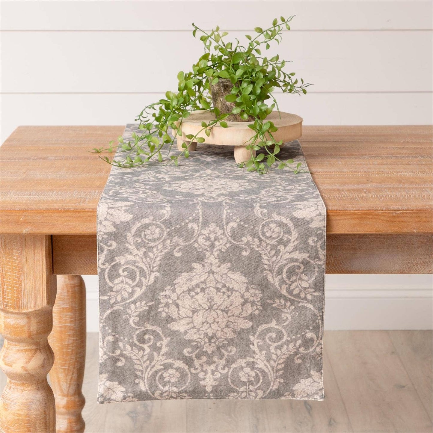 Table Runner - Vintage Inspired Print, Dusty Blue (PC)