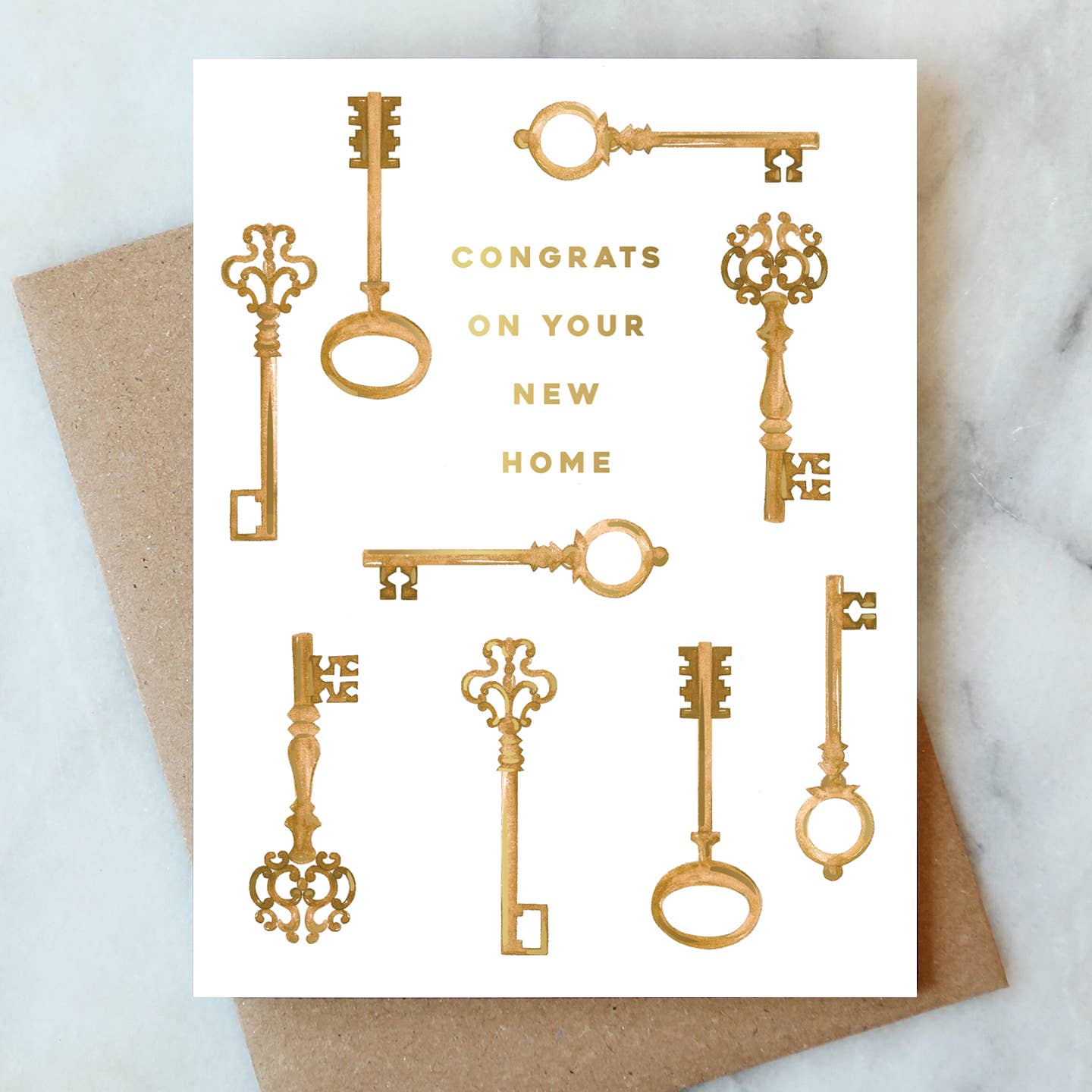 Abigail Jayne Design - Keys Welcome Home Greeting Card | Housewarming Card