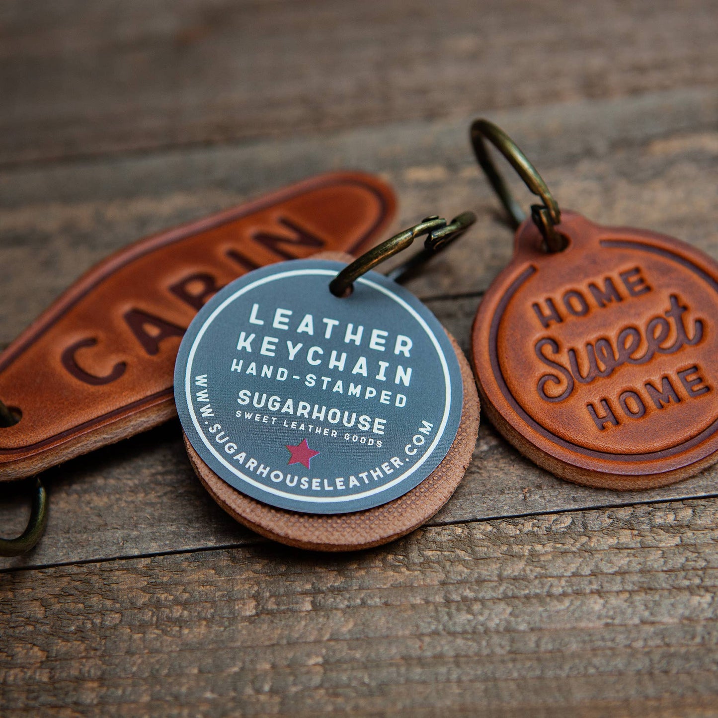 Sugarhouse Leather - Boat Leather Keychain Motel Style