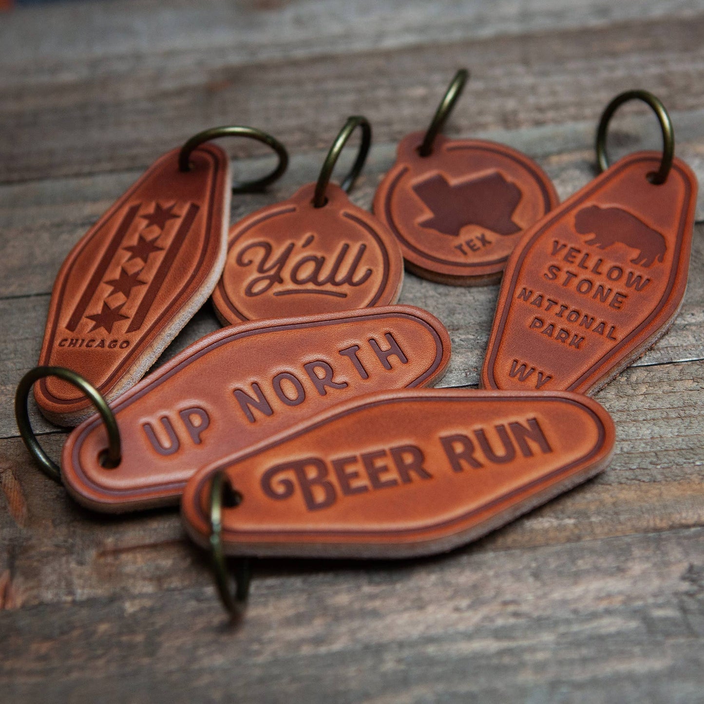 Sugarhouse Leather - Boat Leather Keychain Motel Style