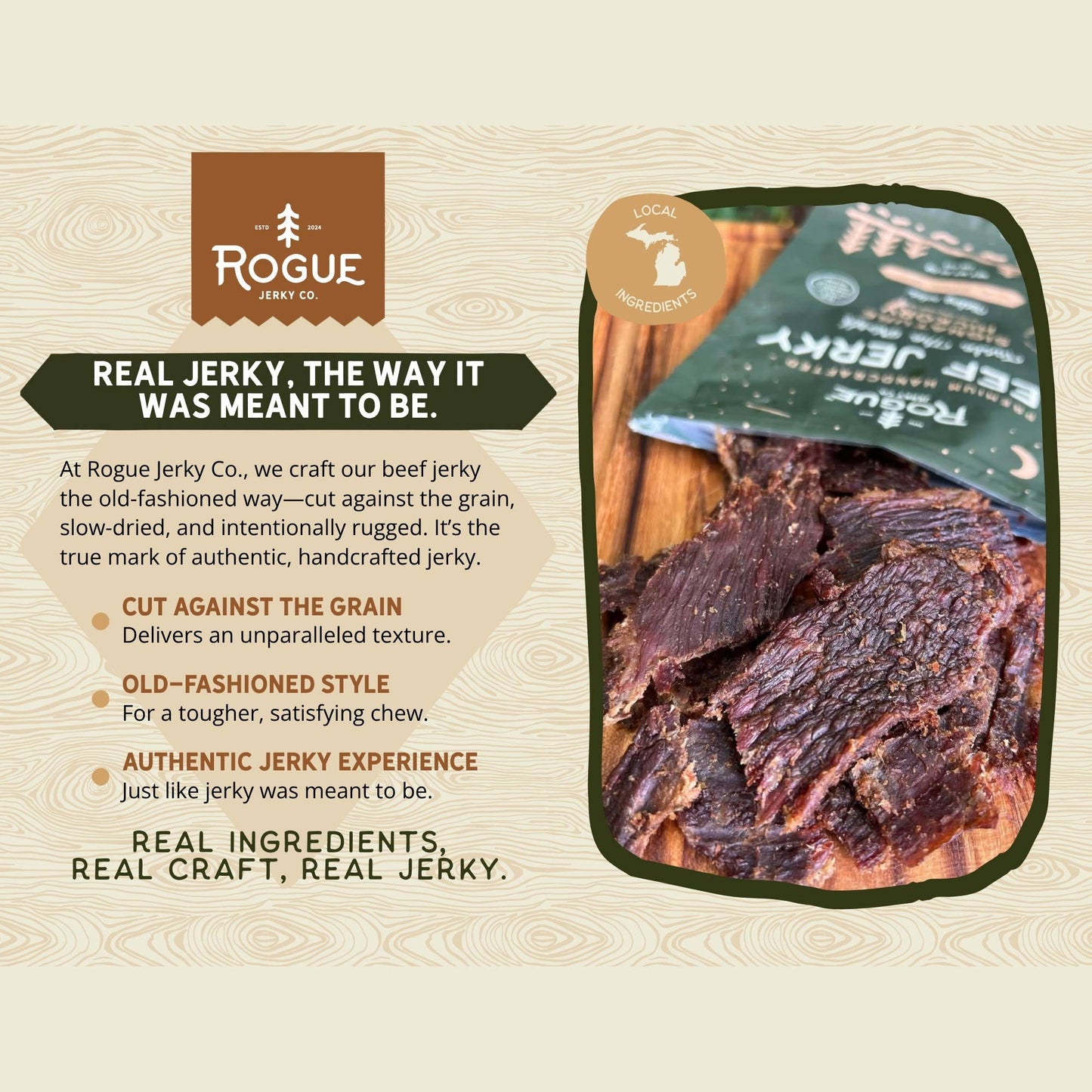 Rogue Jerky Co. - Signature Hickory Beef Jerky