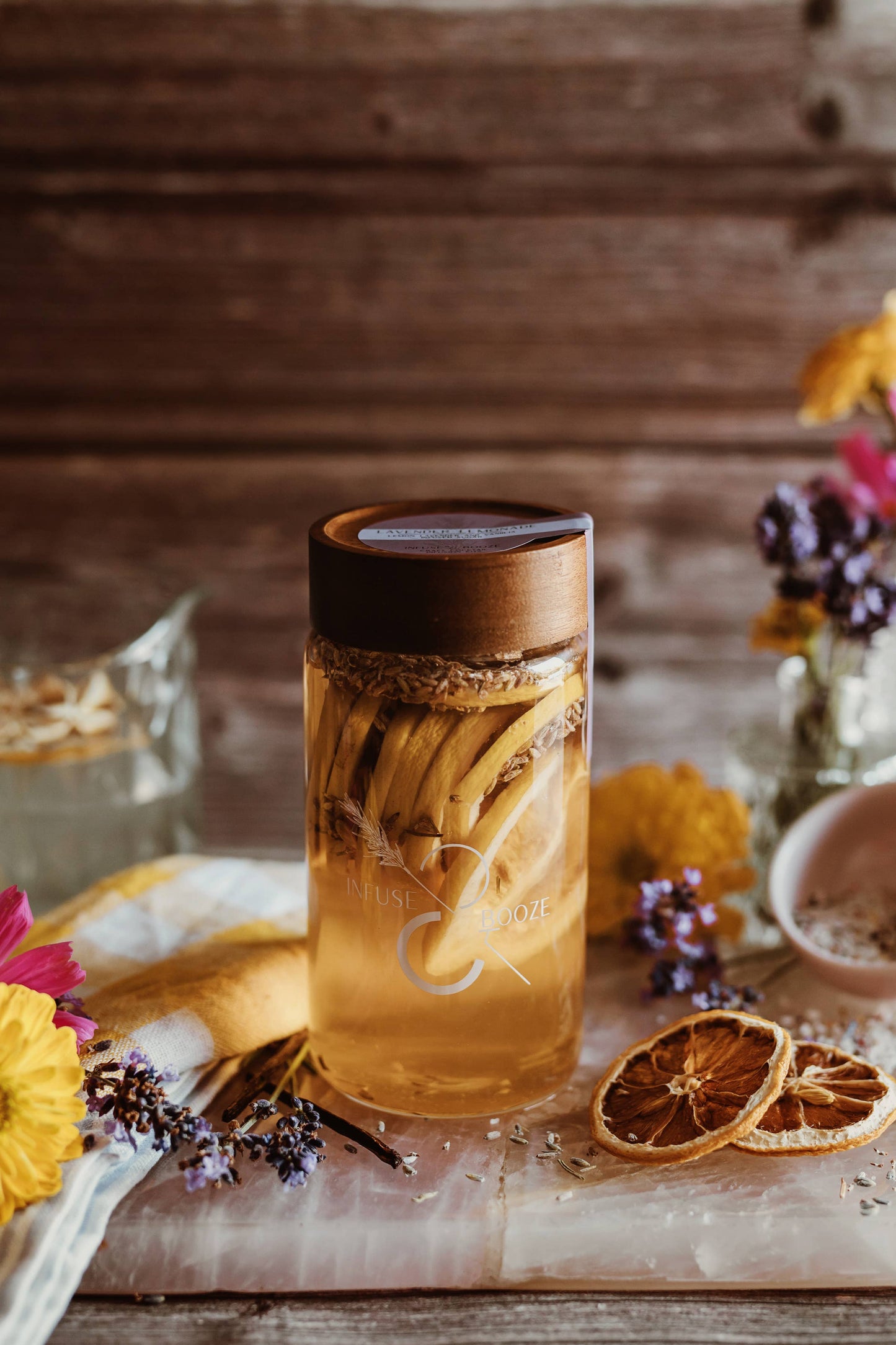 Infuse & Booze - Lavender Lemonade: 16 oz. jar (makes 8-10 cocktails)