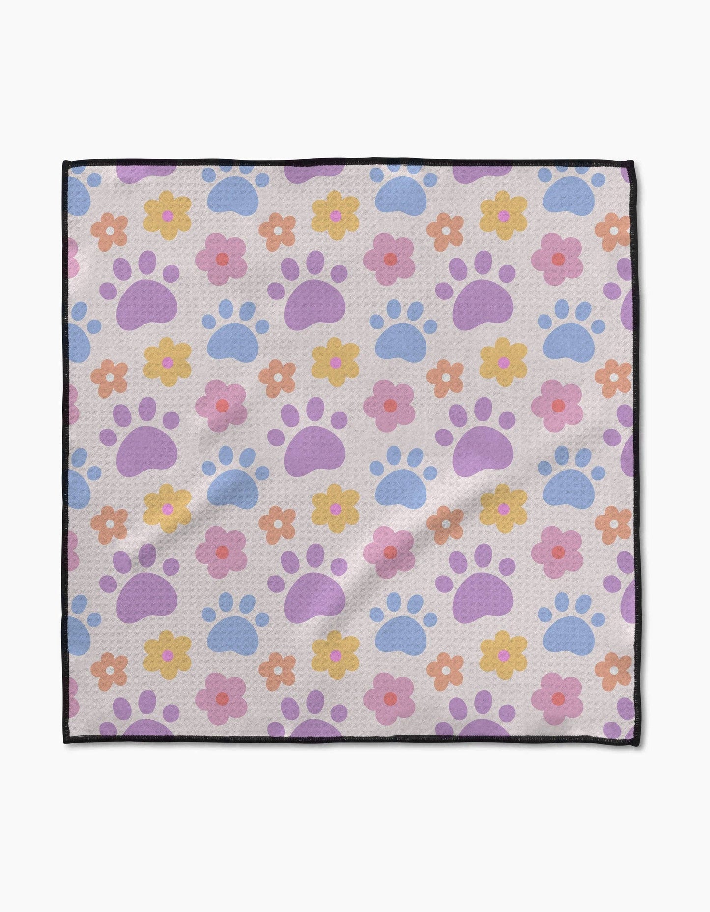 Geometry - Paws and Daisies Paw Towel