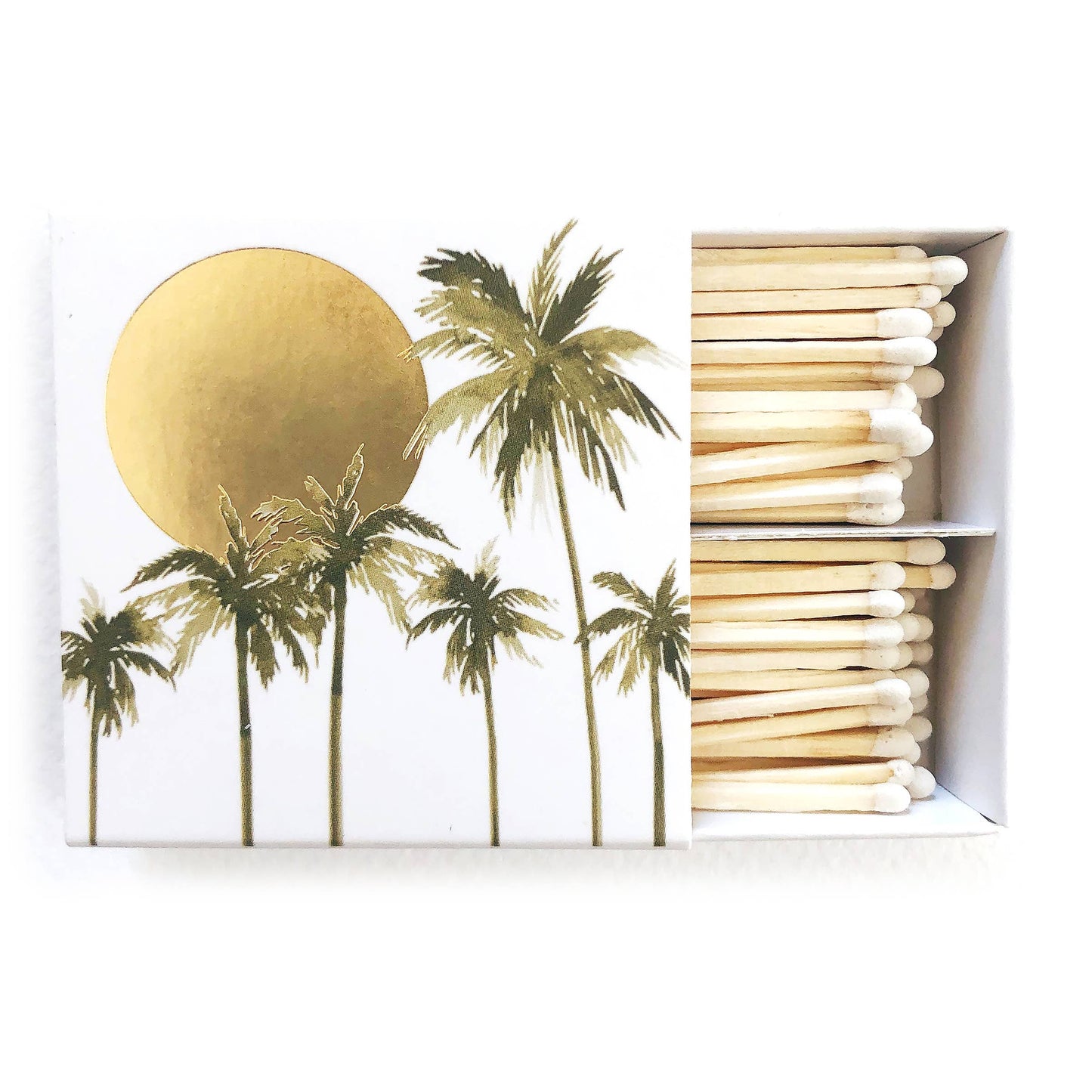 Abigail Jayne Design - Gold Palm Tree Matches | Candle Matches