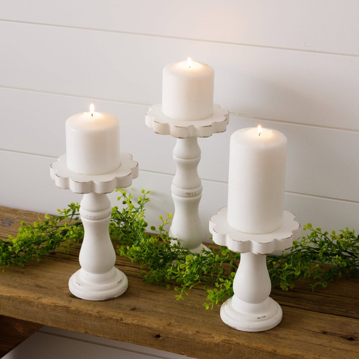 Large Floral Shaped Candle Holder