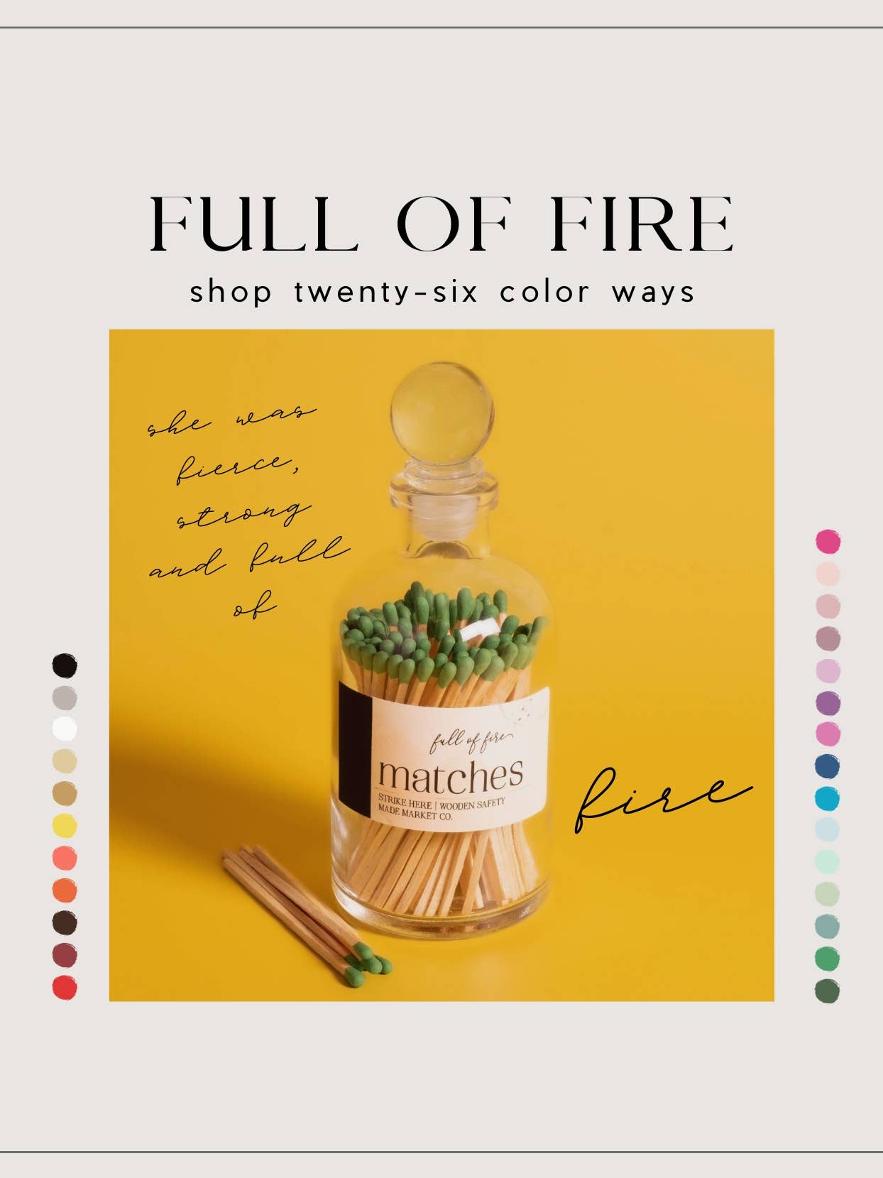 Full of Fire Black Matches