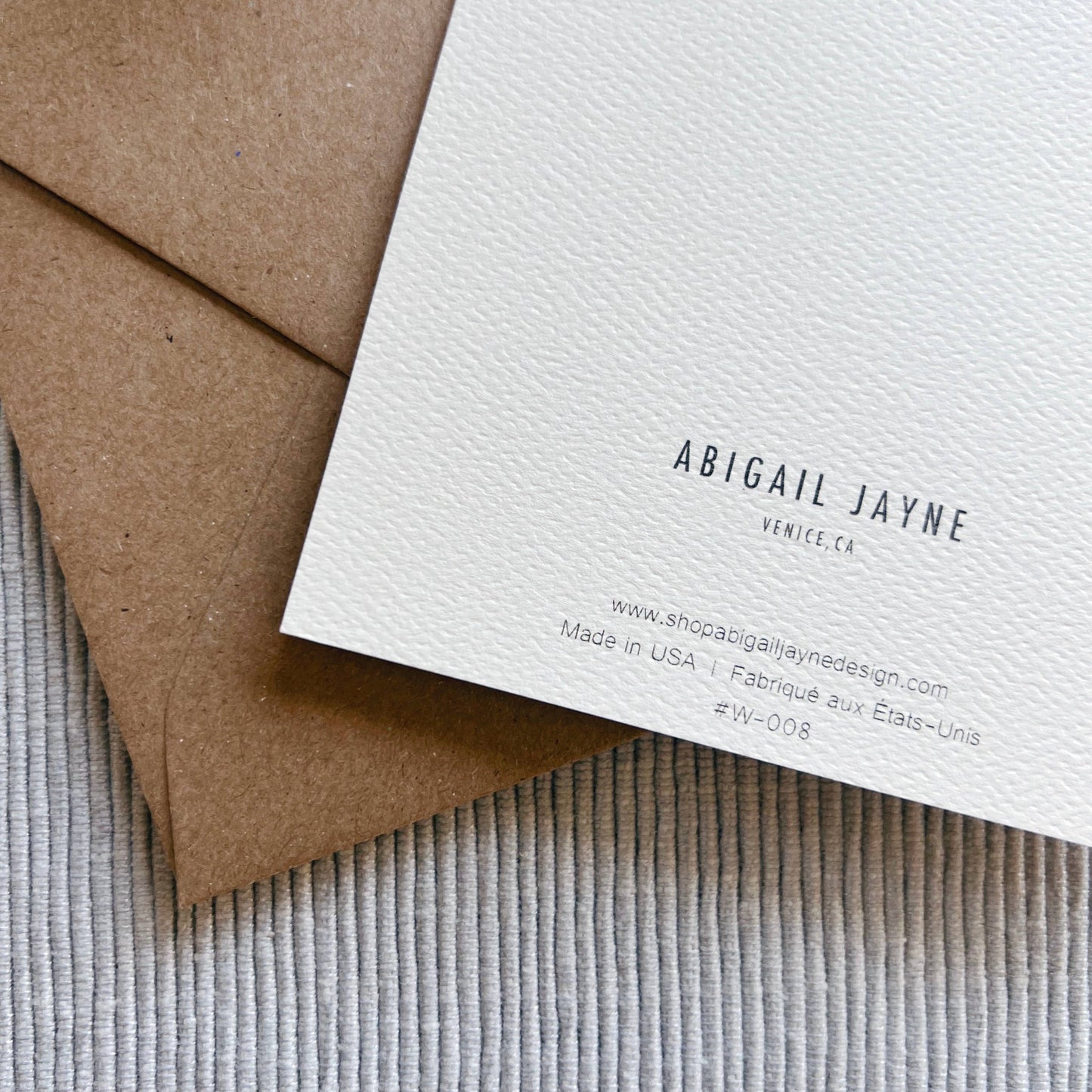 Abigail Jayne Design - Shells Thank You Greeting Card