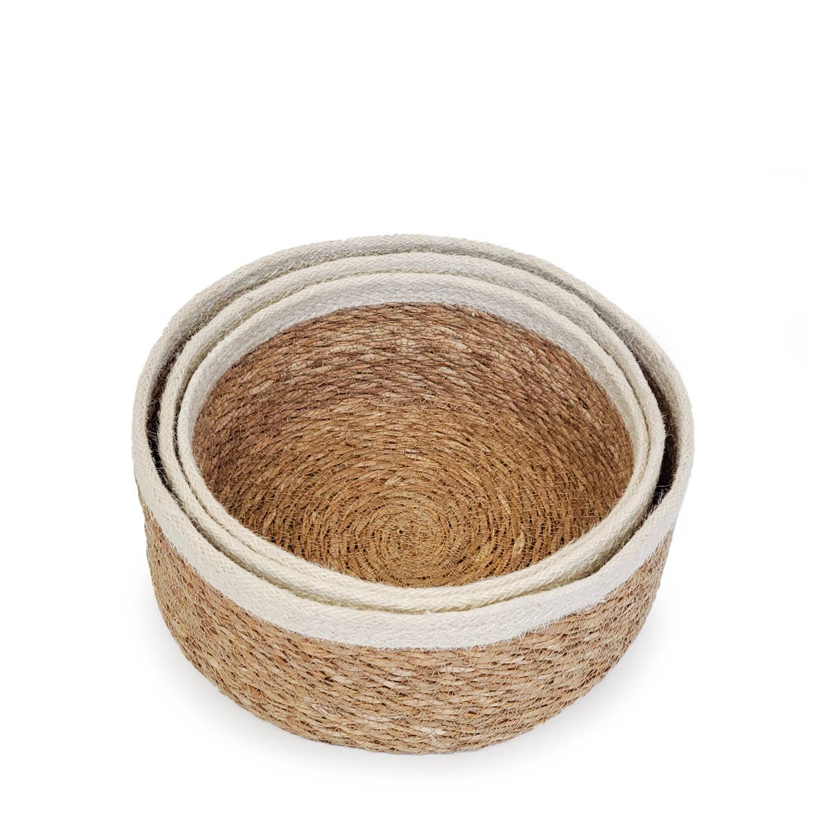 SMALL Handwoven Wicker Basket • Savar Storage Bowl