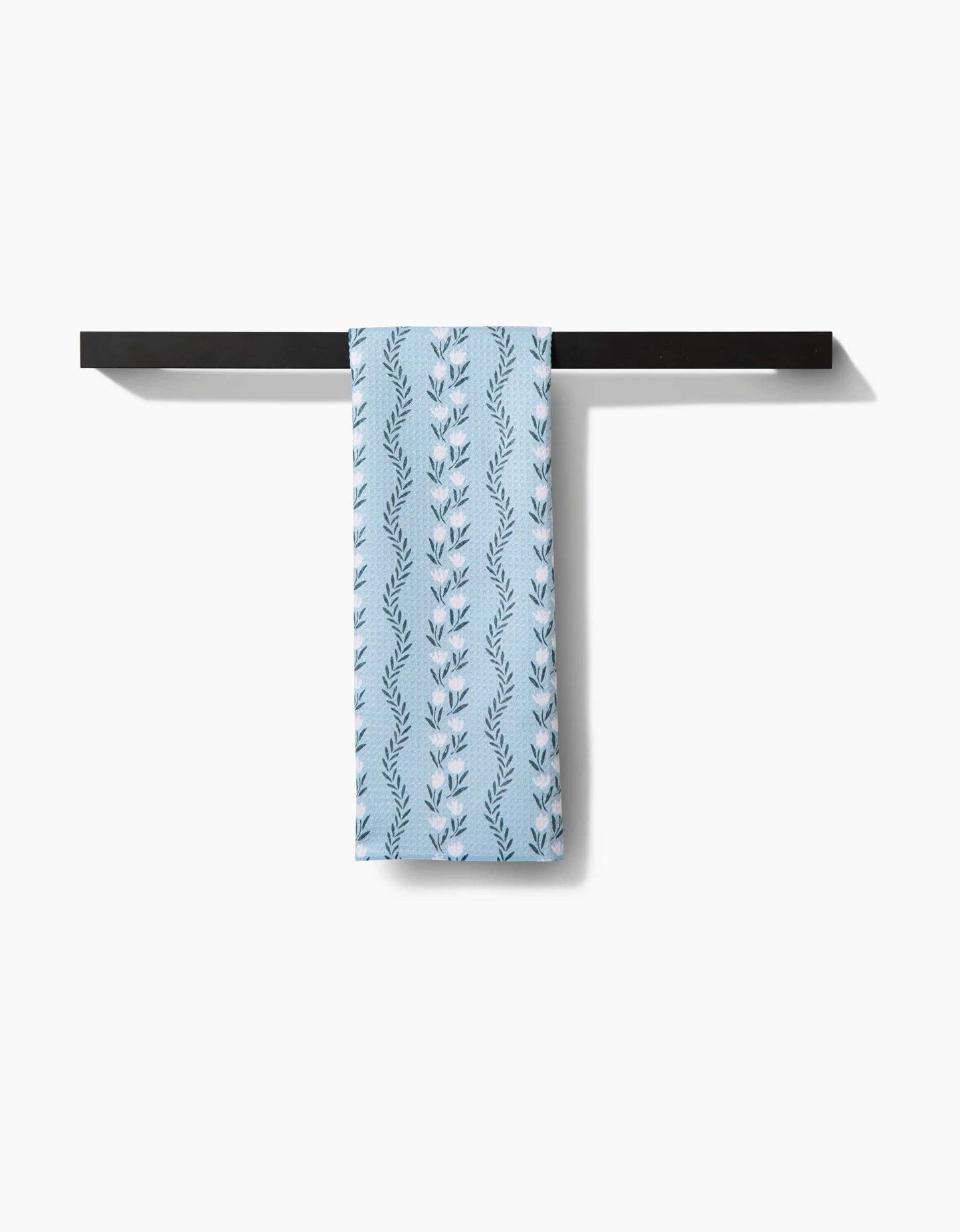 Geometry - Vintage Floral Stripe Tea Towel