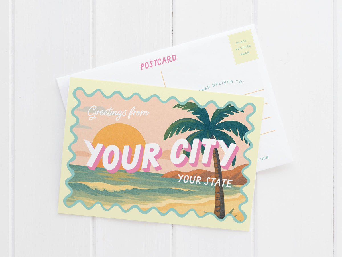 Sarasota Palm Tree Postcard