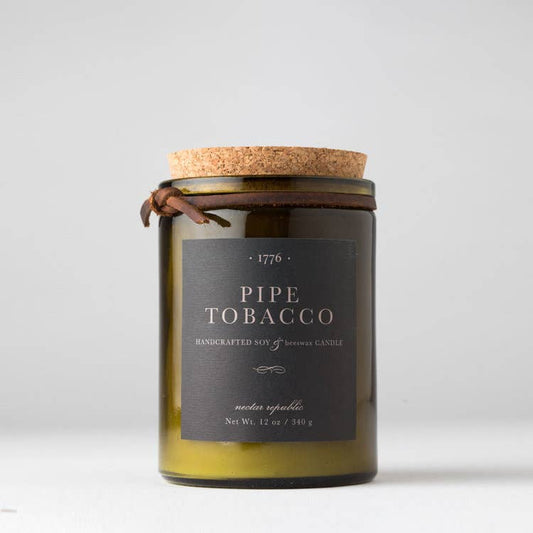 Nectar Republic - Pipe Tobacco : 1776 Soy Beeswax Man Candle