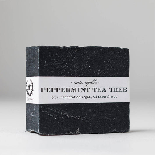 Nectar Republic - Peppermint Tea Tree : Bath Soap ( detox handcrafted natural