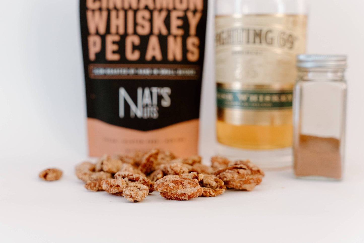 Cinnamon Whiskey Pecans