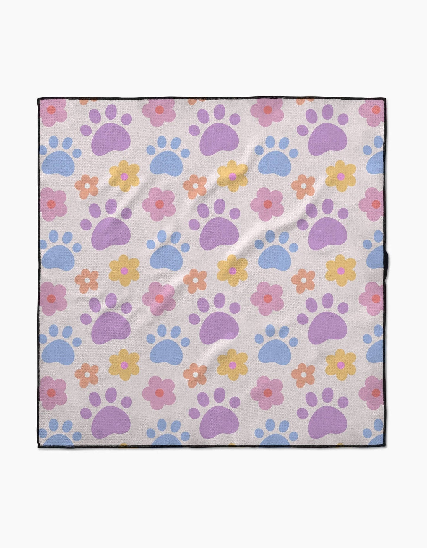Geometry - Paws and Daisies Dog Towel