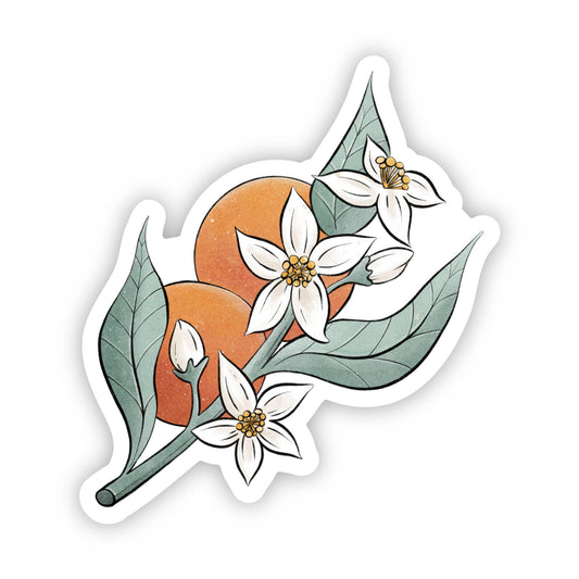 Florida Orange Blossom Flower Sticker