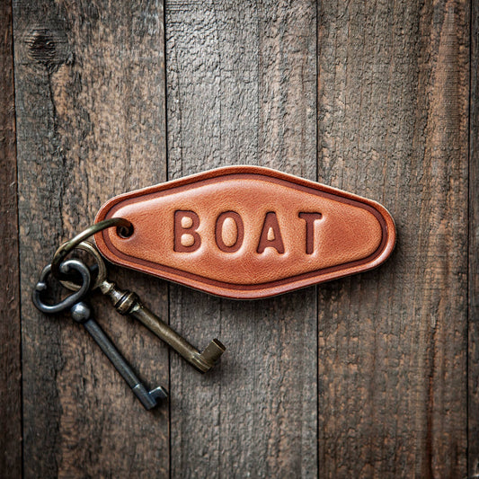Sugarhouse Leather - Boat Leather Keychain Motel Style